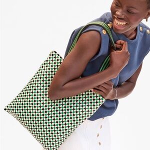 Clare V Green Apple Carryall Tote Bag